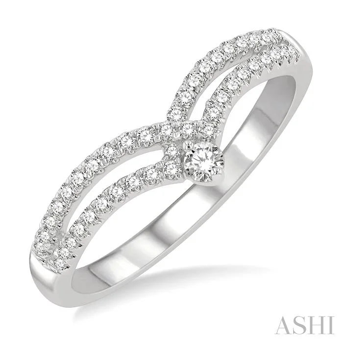 Chevron Diamond Fashion Ring