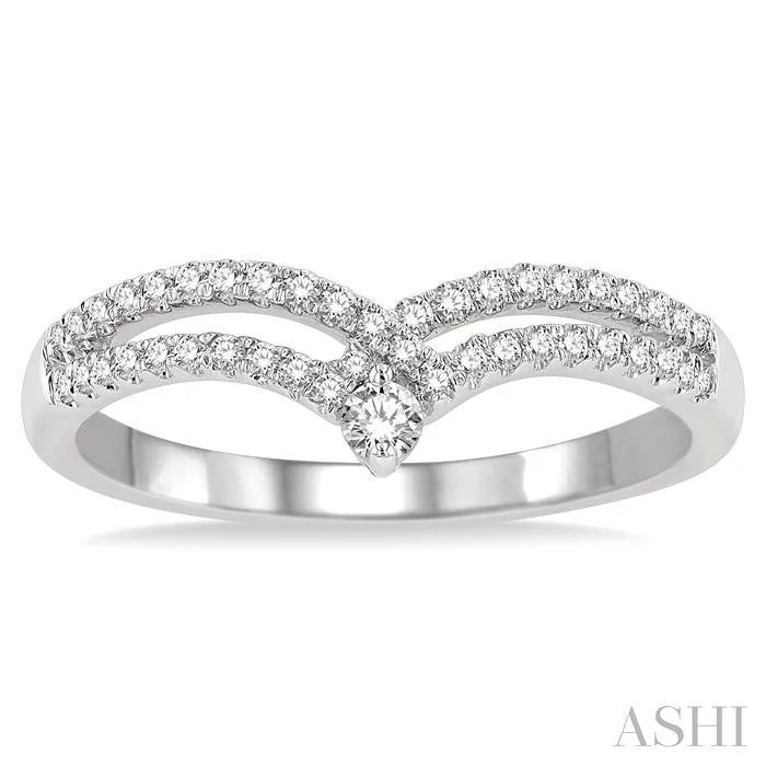 Chevron Diamond Fashion Ring