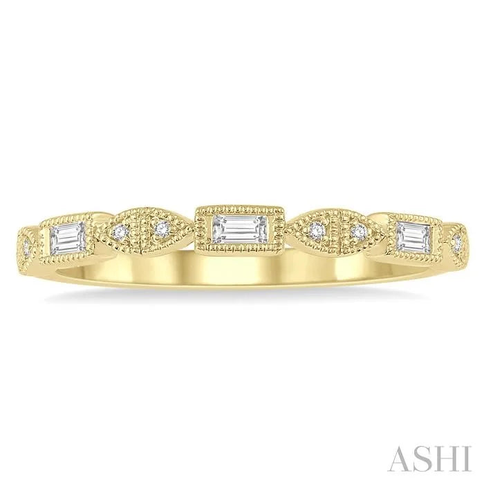 Stackable Baguette Diamond Fashion Band