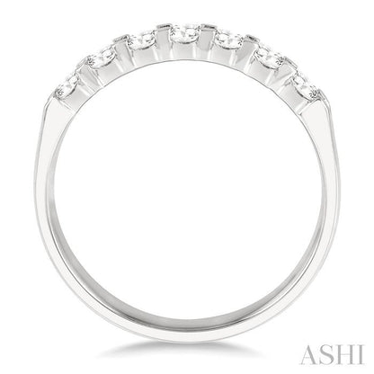 7 Stone Diamond Wedding Band