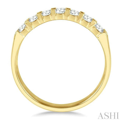 7 Stone Diamond Wedding Band
