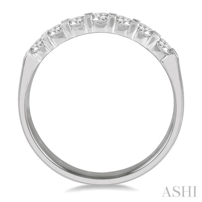 7 Stone Diamond Wedding Band