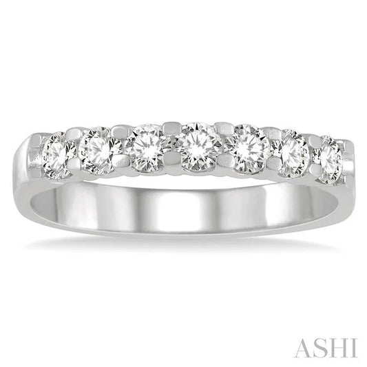 7 Stone Diamond Wedding Band