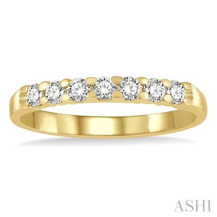 7 Stone Diamond Wedding Band