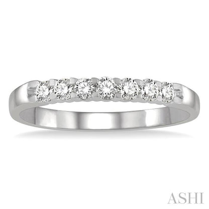 7 Stone Diamond Wedding Band