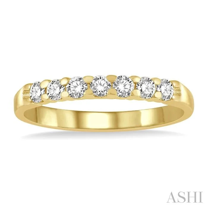7 Stone Diamond Wedding Band