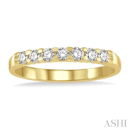 7 Stone Diamond Wedding Band