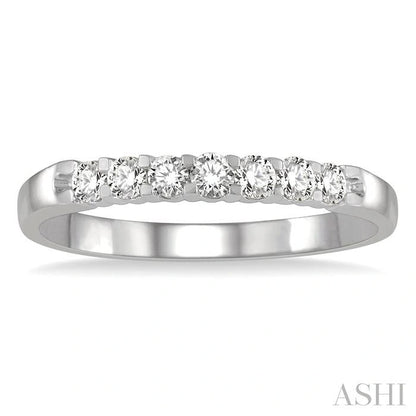 7 Stone Diamond Wedding Band