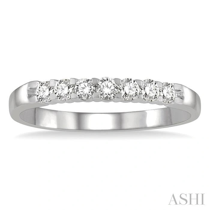 7 Stone Diamond Wedding Band