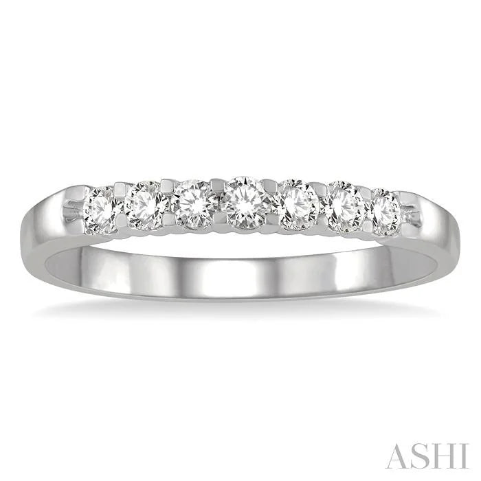7 Stone Diamond Wedding Band