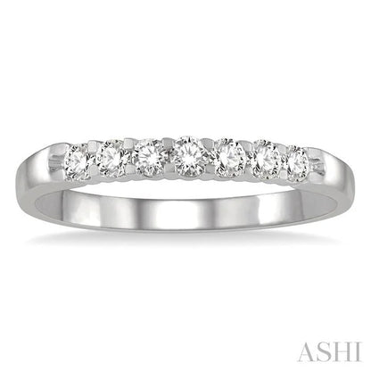 7 Stone Diamond Wedding Band