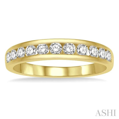11 Stone Channel Set Diamond Wedding Band