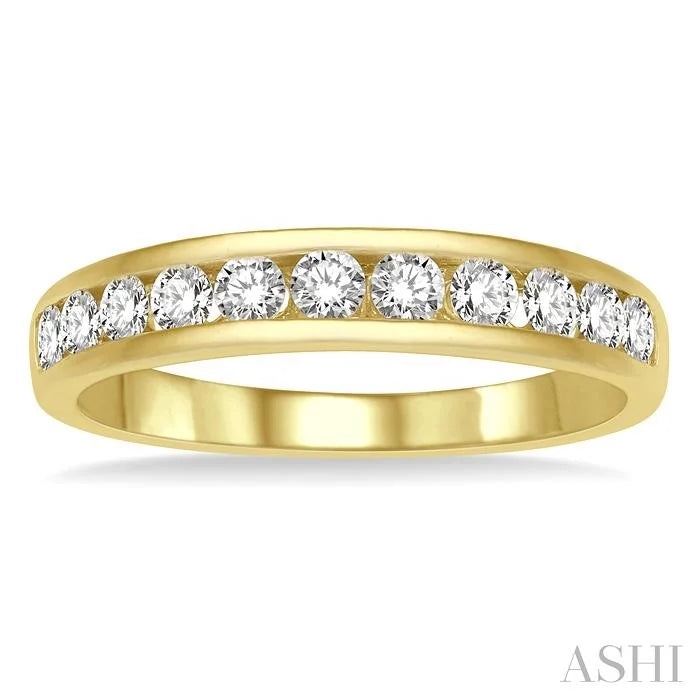 11 Stone Channel Set Diamond Wedding Band