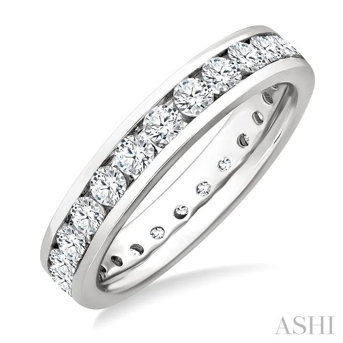 Channel Set Eternity Diamond Wedding Band
