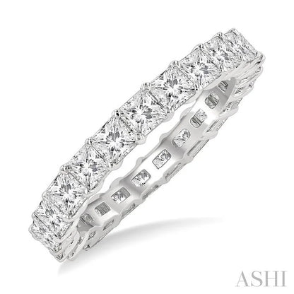 Princess Shape Eternity Diamond Wedding Band