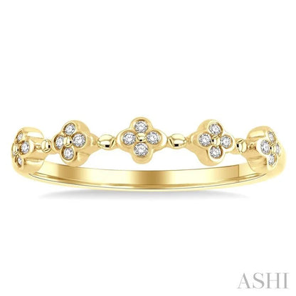 Stackable Clover Diamond Fashion Band