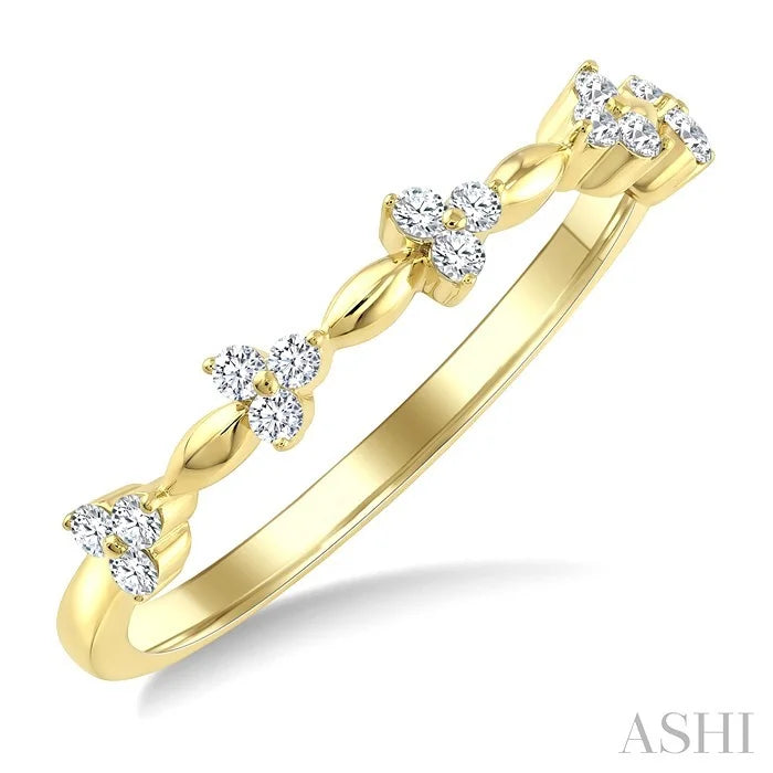 Stackable Blossom Diamond Fashion Band