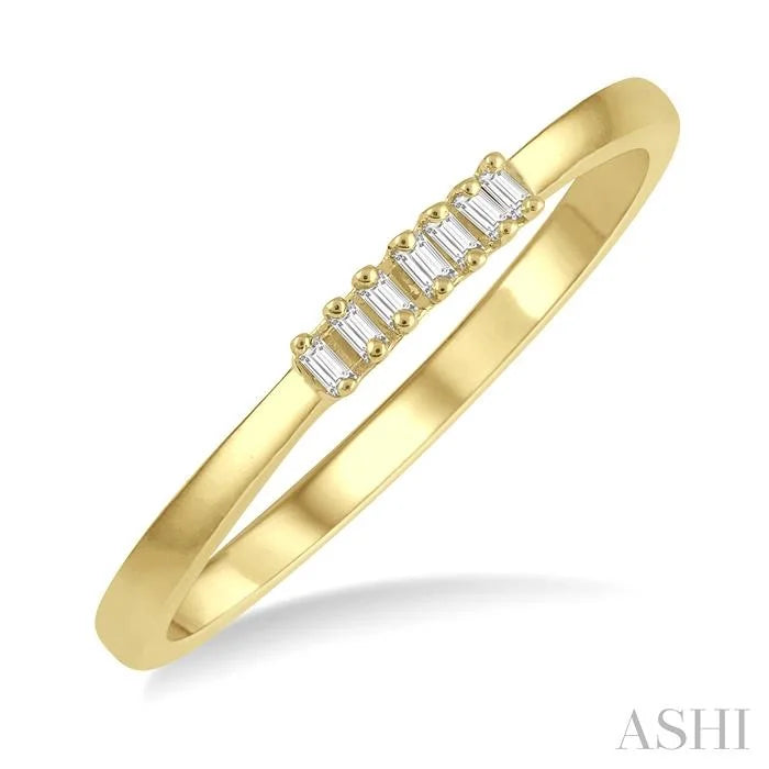 Stackable Petite Baguette Diamond Fashion Band