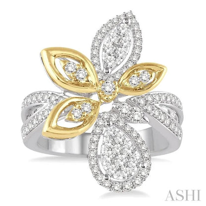 Flower Halo Lovebright Diamond Fashion Ring