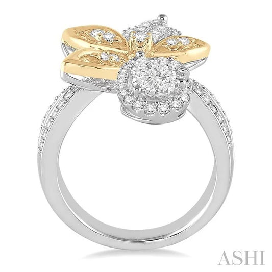 Flower Halo Lovebright Diamond Fashion Ring