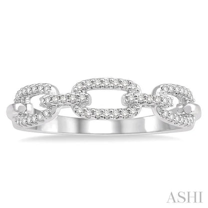 Paperclip Diamond Fashion Ring