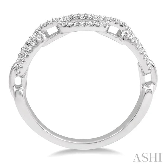 Paperclip Diamond Fashion Ring