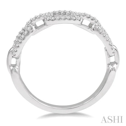Paperclip Diamond Fashion Ring