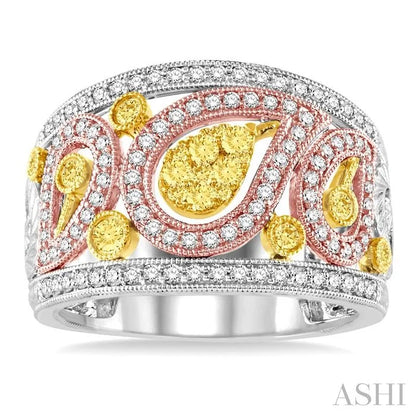 Pear Shape Yellow Diamond Fashion Ring