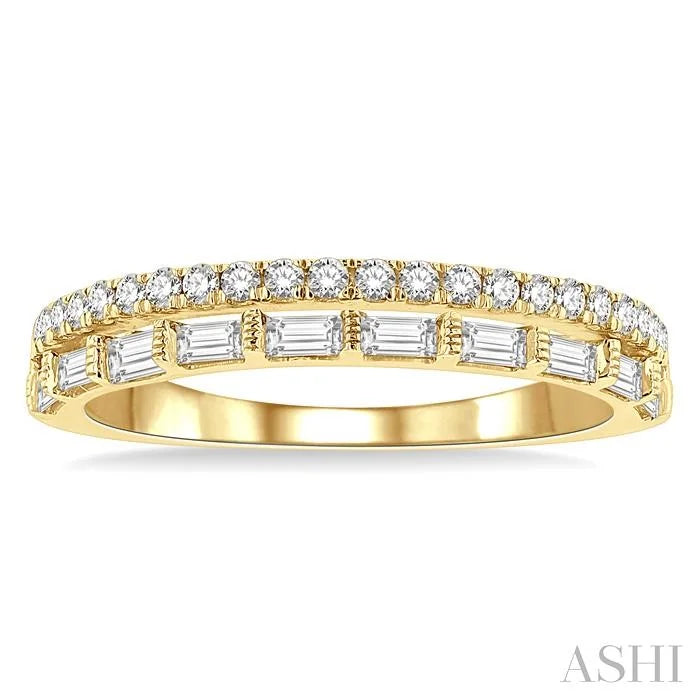 Stackable Baguette Diamond Fashion Band