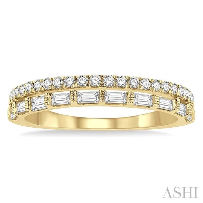 Stackable Baguette Diamond Fashion Band