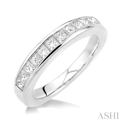 Channel Set Diamond Wedding Band