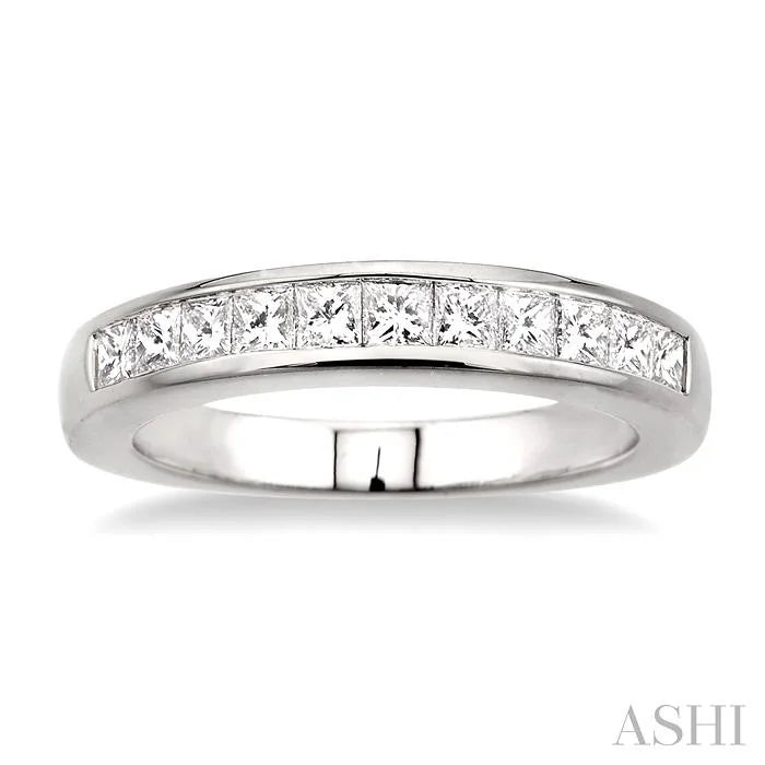 Channel Set Diamond Wedding Band