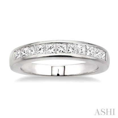 Channel Set Diamond Wedding Band