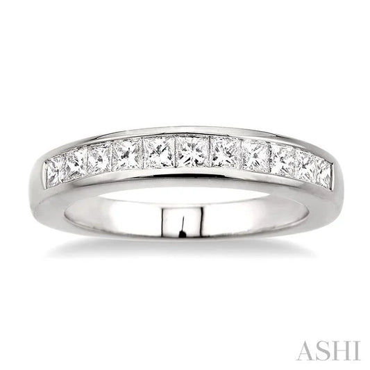 Channel Set Diamond Wedding Band