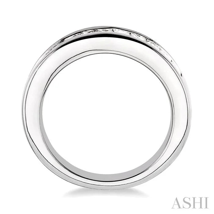 Channel Set Diamond Wedding Band