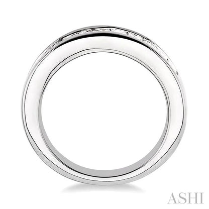 Channel Set Diamond Wedding Band