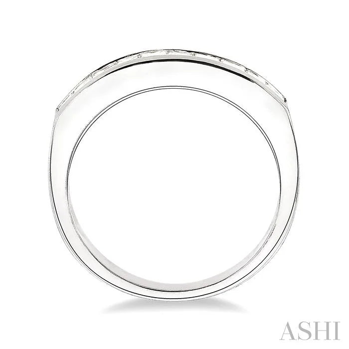 Channel Set Diamond Wedding Band