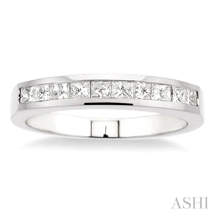 Channel Set Diamond Wedding Band