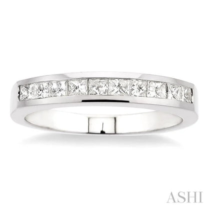 Channel Set Diamond Wedding Band