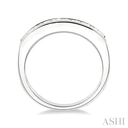 Channel Set Diamond Wedding Band