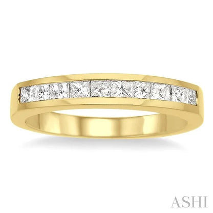 Channel Set Diamond Wedding Band