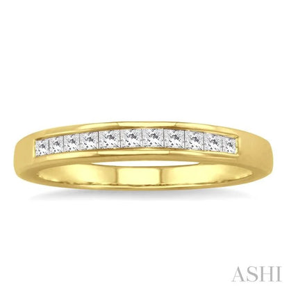 Channel Set Diamond Wedding Band