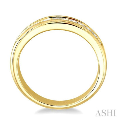 Channel Set Diamond Wedding Band