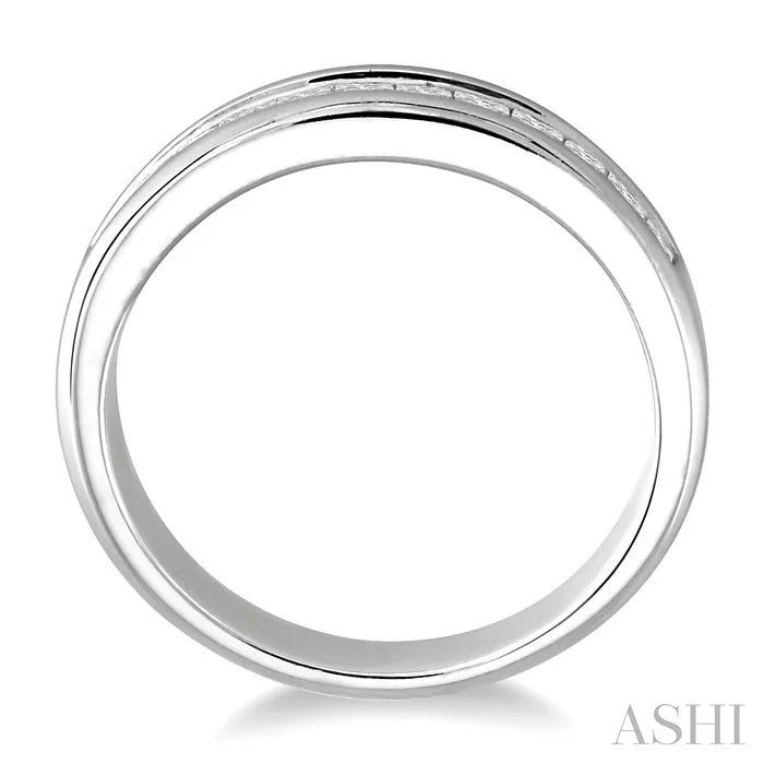 Channel Set Diamond Wedding Band