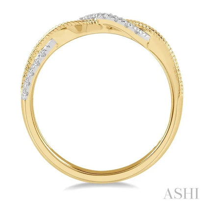 Stackable Swirl Diamond Fashion Ring
