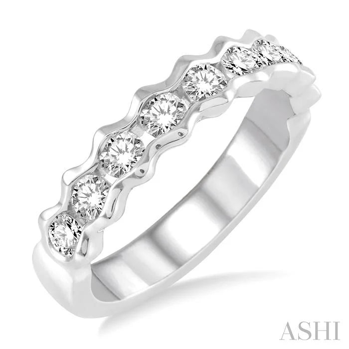Stackable Diamond Wedding Band