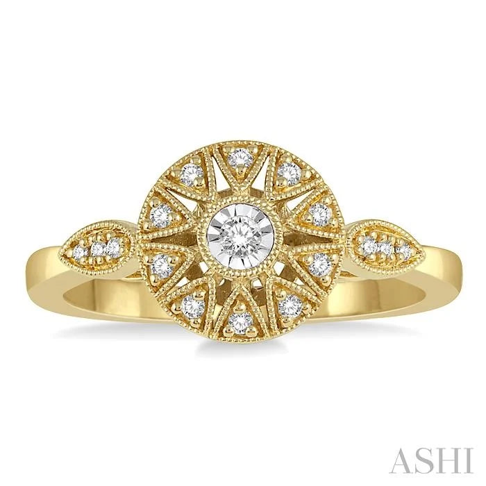 Round Shape Diamond Fashion Ring