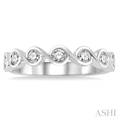 Stackable Diamond Wedding Band
