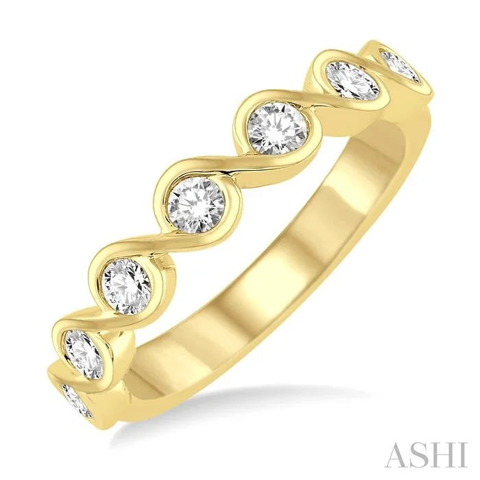 Stackable Diamond Wedding Band