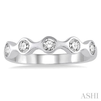 Round Shape Stackable Diamond Wedding Band